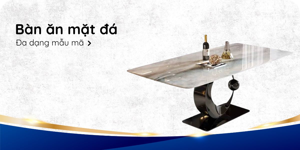 bàn ăn mặt đá