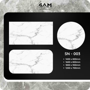 Mặt bàn đá vi tinh thể SN - 003