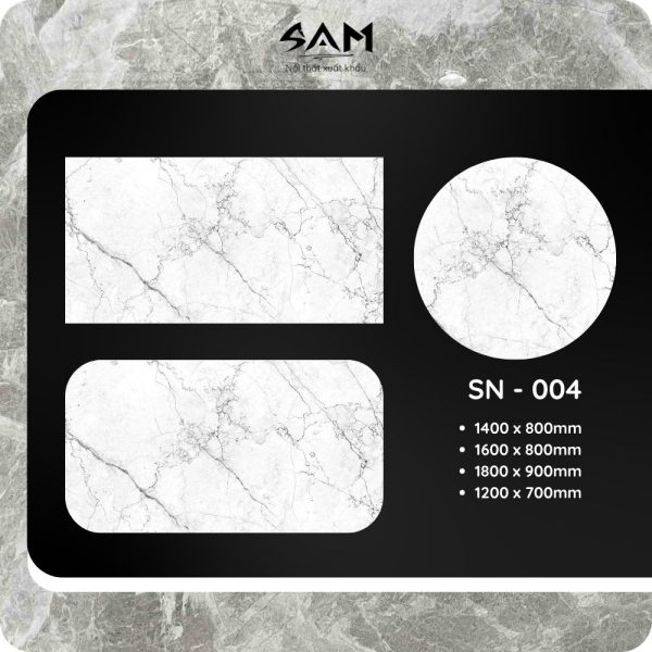 Mặt bàn đá vi tinh thể SN - 004